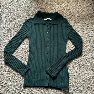 One day grey ribbed sweater